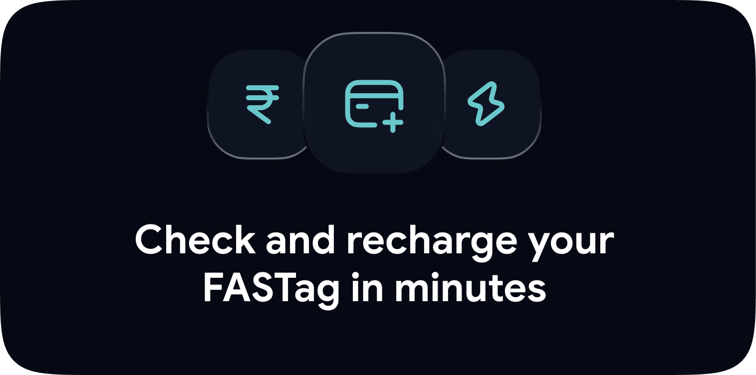 Recharge your FASTag in minutes